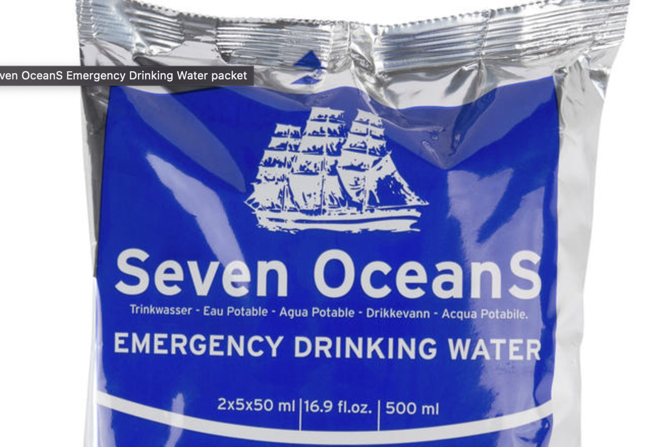 Seven OceanS ® Emergency Drinking Water - Dricksvatten med lång hållbarhet - 500ml