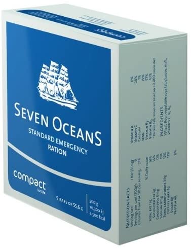 Seven Oceans överlevnadsmatförpackning - 500 g kexringar med lång livslängd