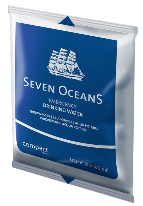 Seven OceanS ® Emergency Drikkevand - Drikkevand med lang holdbarhed - 30x500ml