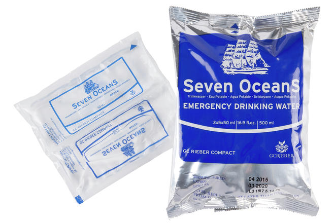 Seven OceanS ® Emergency Drinking Water - Dricksvatten med lång hållbarhet - 30x500ml