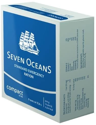 Seven Oceans Survival Food Pack - 500g langtidsholdbare kikseringe